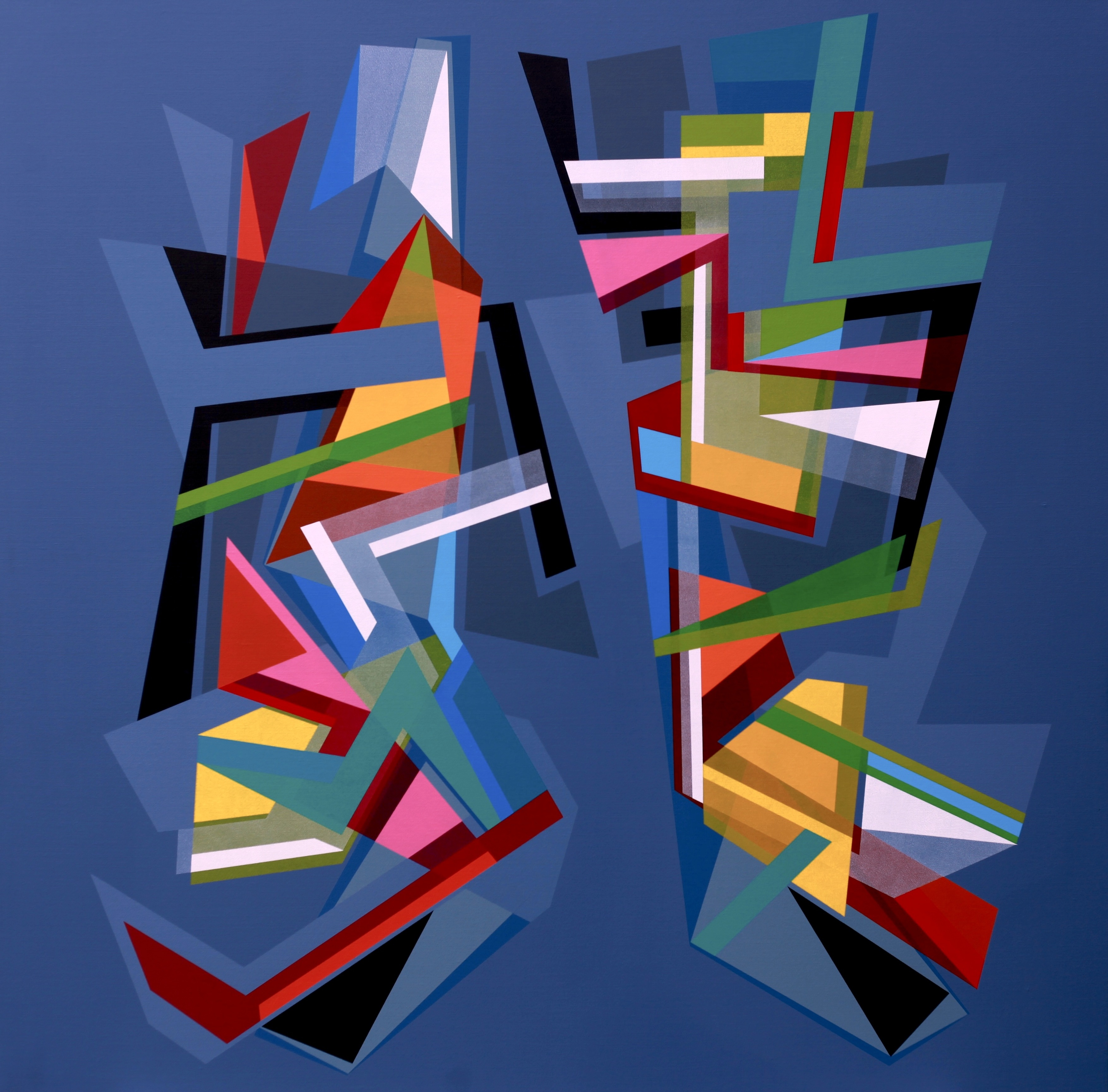 Kavuklu ile Pişekar, 135 x 135 cm